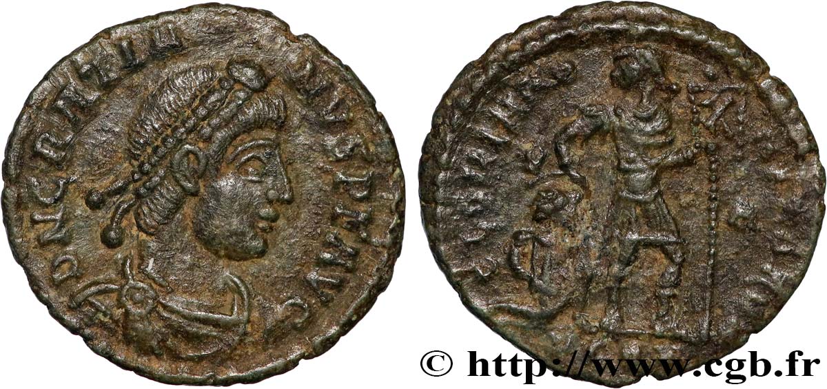 GRATIEN Nummus, (PB, Æ 3) TTB
