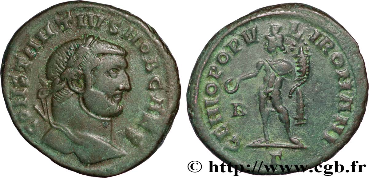 CONSTANCE Ier CHLORE Follis ou nummus TTB+/TTB