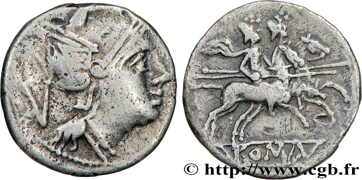 ROMAN REPUBLIC - ANONYMOUS Quinaire XF