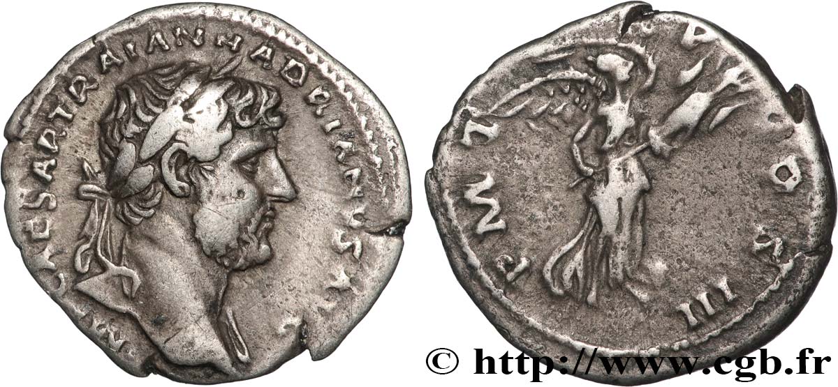 HADRIAN Denier XF