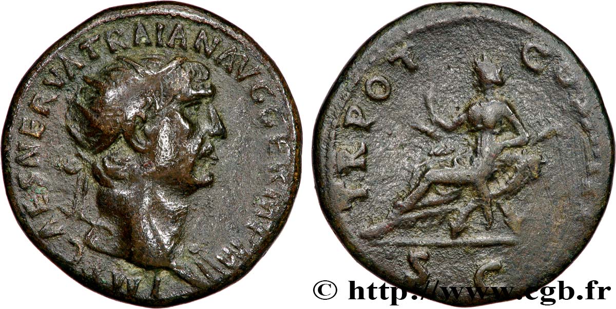 TRAJAN Dupondius TTB/TB+