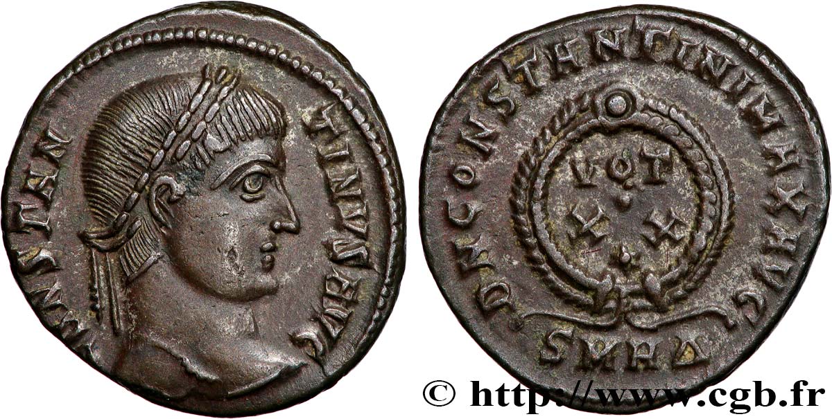 CONSTANTIN Ier LE GRAND Centenionalis ou nummus TTB+