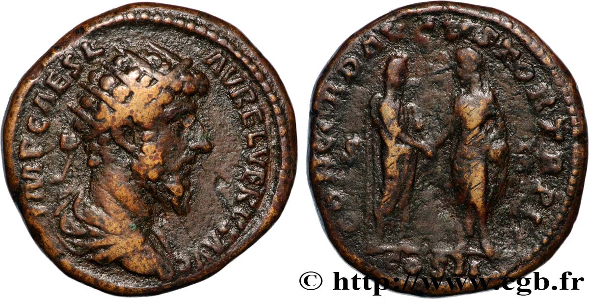 LUCIUS VERUS Dupondius XF/VF