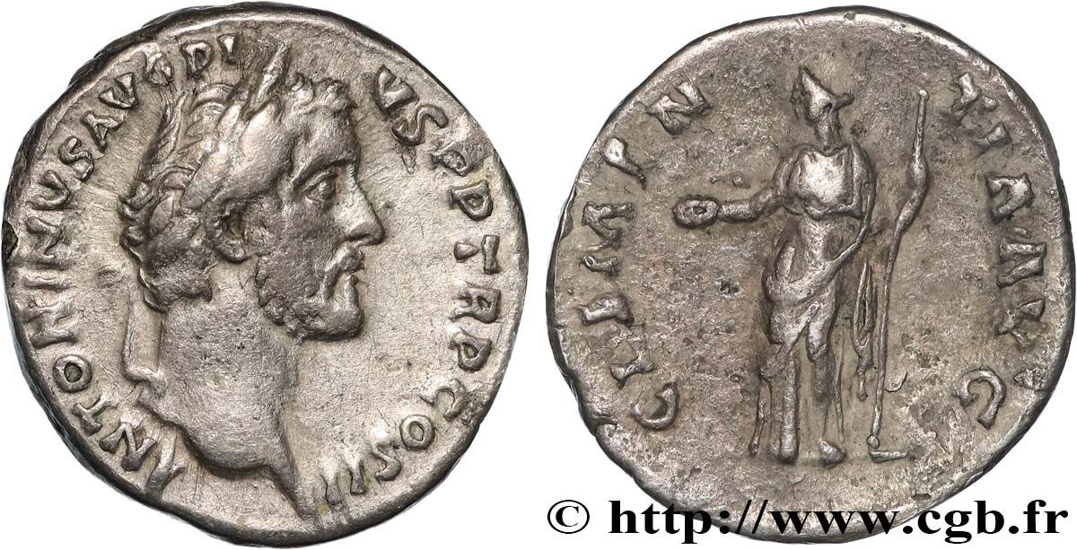 ANTONINUS PIUS Denier SS