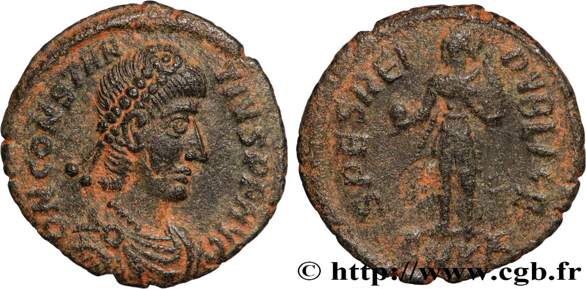 CONSTANTIUS II Maiorina réduite AU/XF