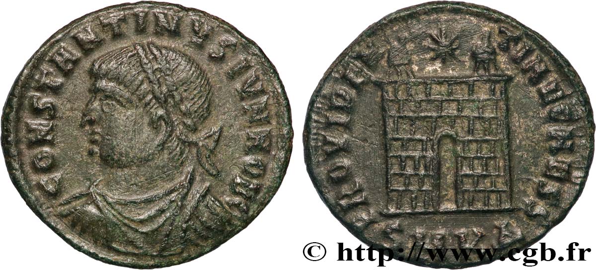 CONSTANTINE II Centenionalis ou nummus AU