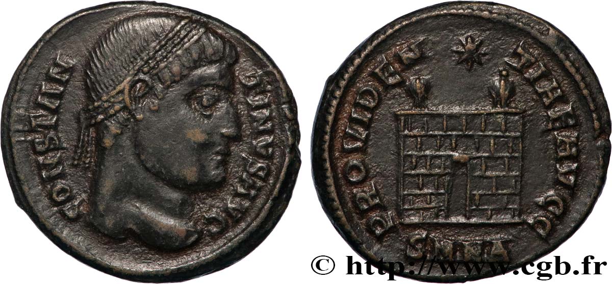 CONSTANTINO I EL MAGNO Centenionalis ou nummus MBC+