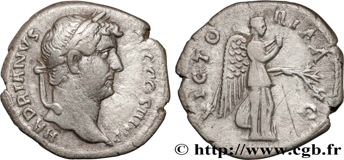 HADRIAN Denier XF