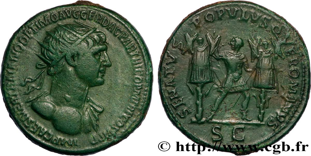 TRAJAN Dupondius TTB+