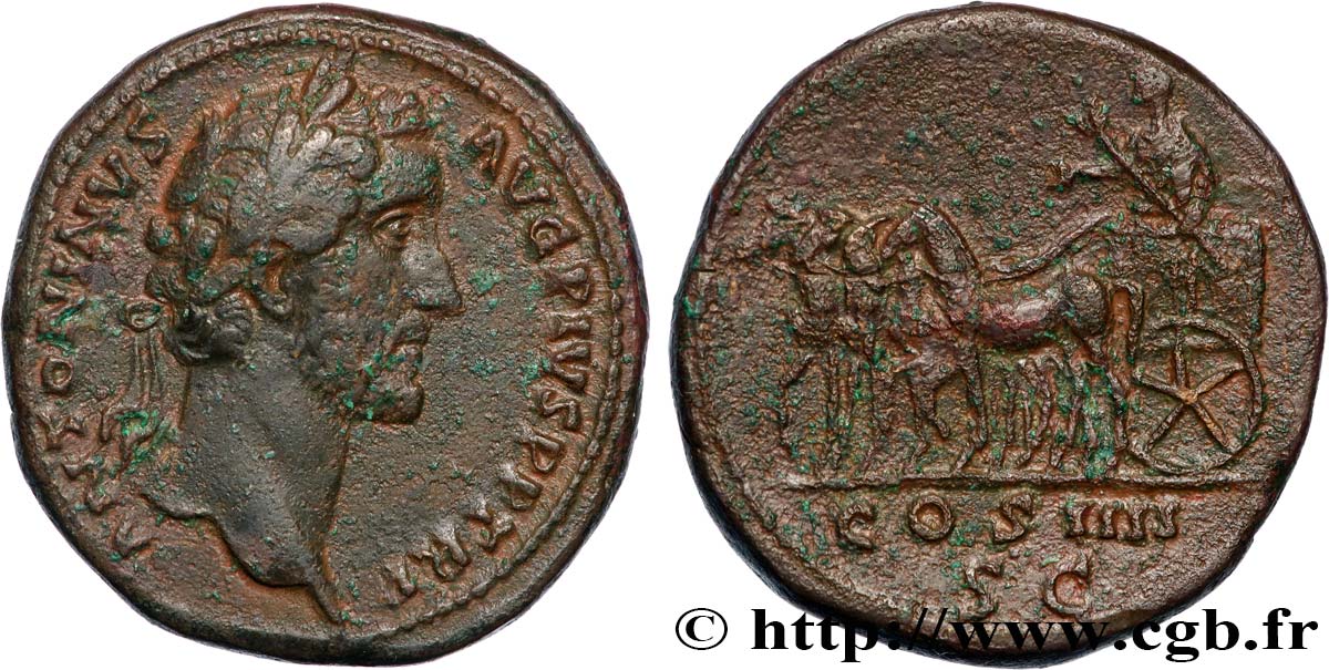 ANTONINUS PIUS Sesterce AU/XF