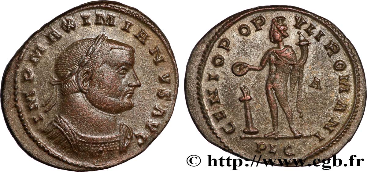 MAXIMIANUS HERCULIUS Follis ou nummus AU