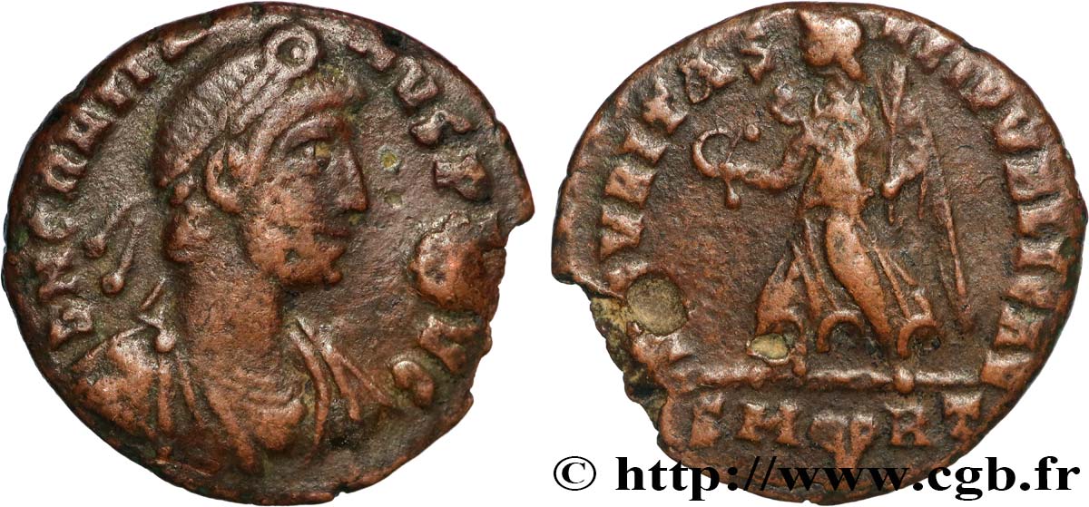 GRATIEN Nummus, (PB, Æ 3) TB+