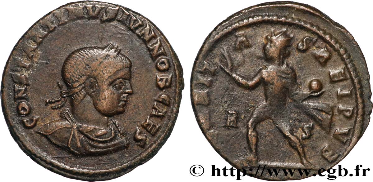 CONSTANTINUS II Follis ou nummus SS