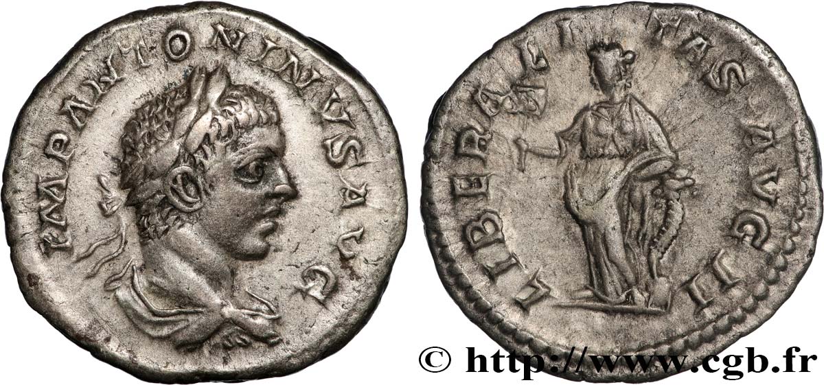 ELAGABALUS Denier fVZ/SS