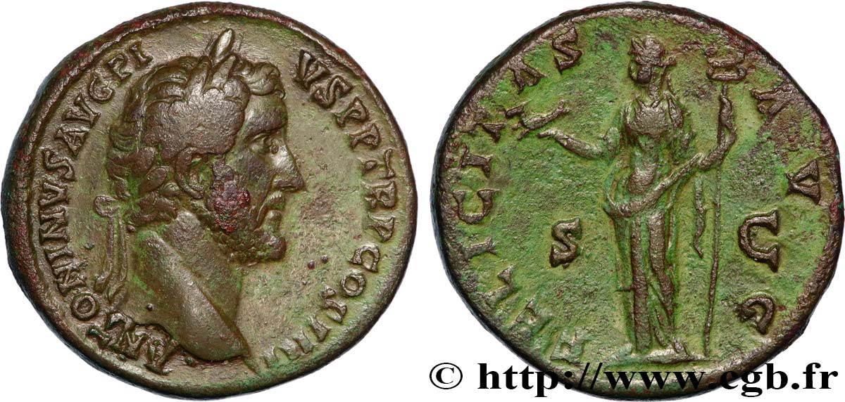 ANTONINUS PIUS Sesterce XF