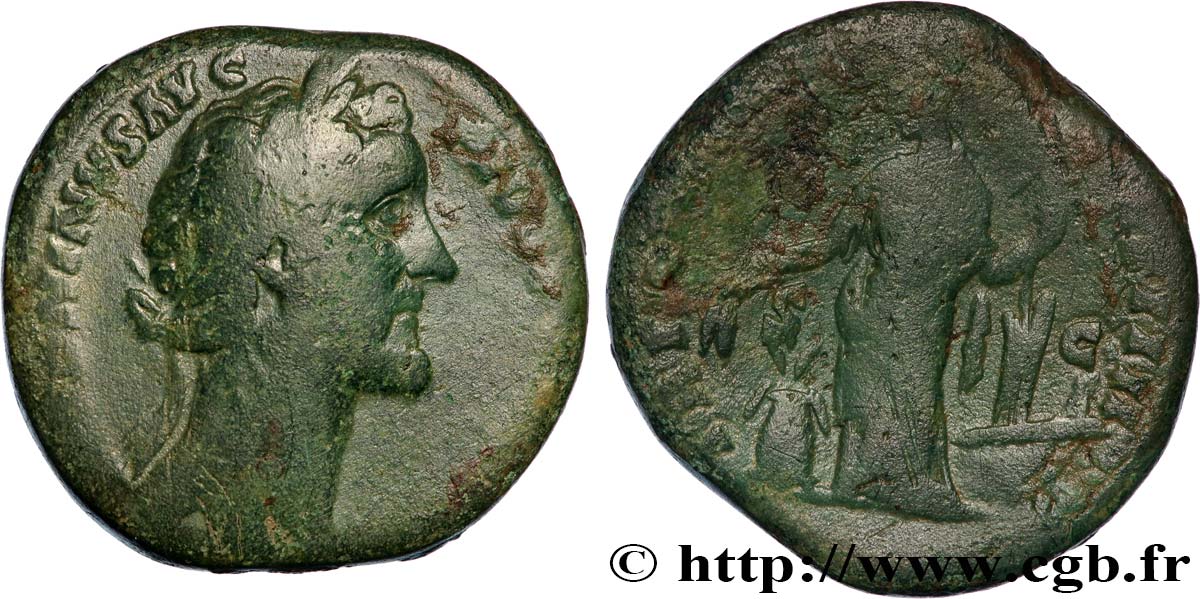 ANTONINUS PIUS Sesterce VF