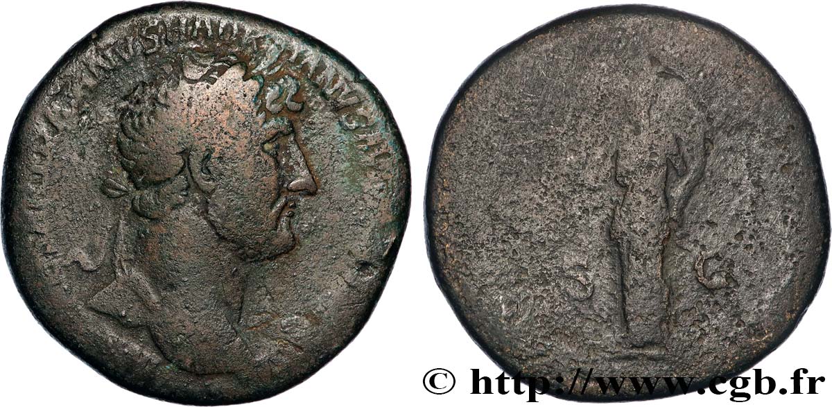 HADRIAN Sesterce VF/VG