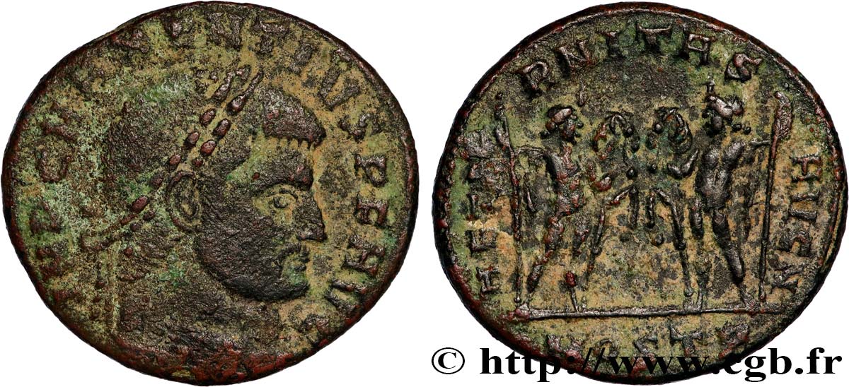 MAXENTIUS Follis ou nummus SS