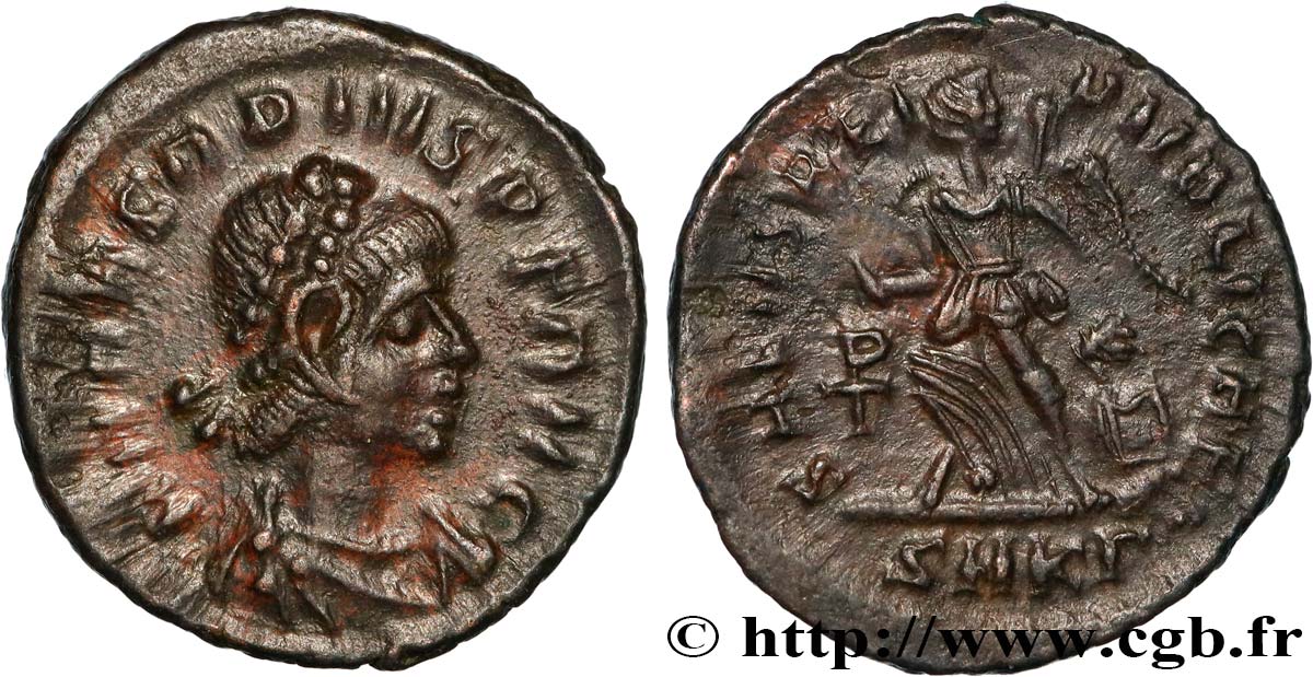 ARCADIUS Nummus ou demi-nummus TTB+
