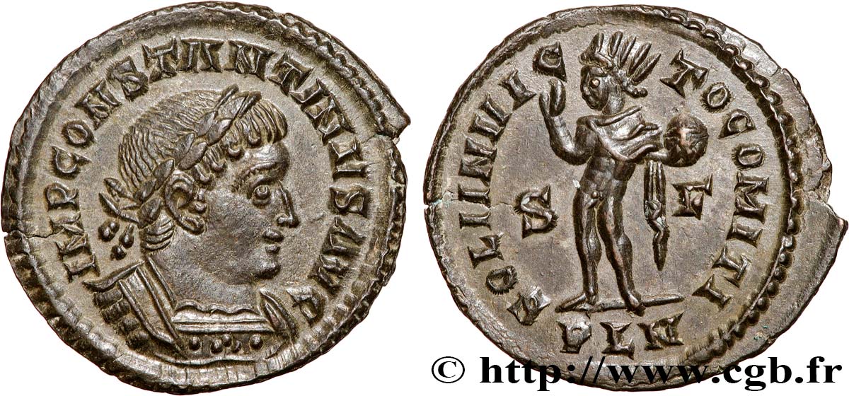 CONSTANTINE I THE GREAT Follis ou nummus MS/AU