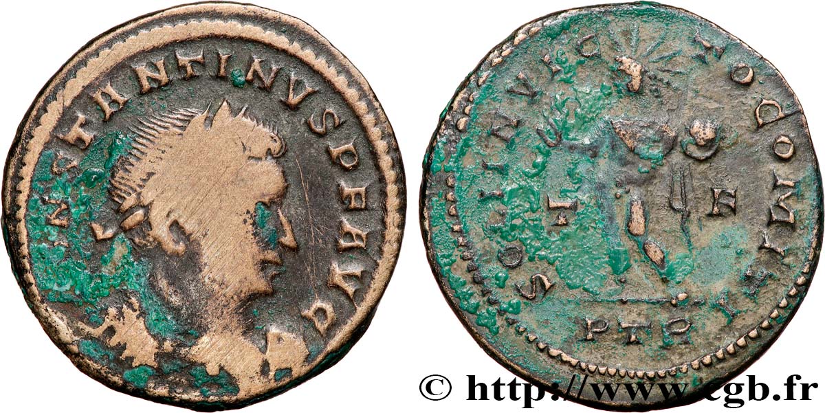 CONSTANTINE I THE GREAT Follis ou nummus VF