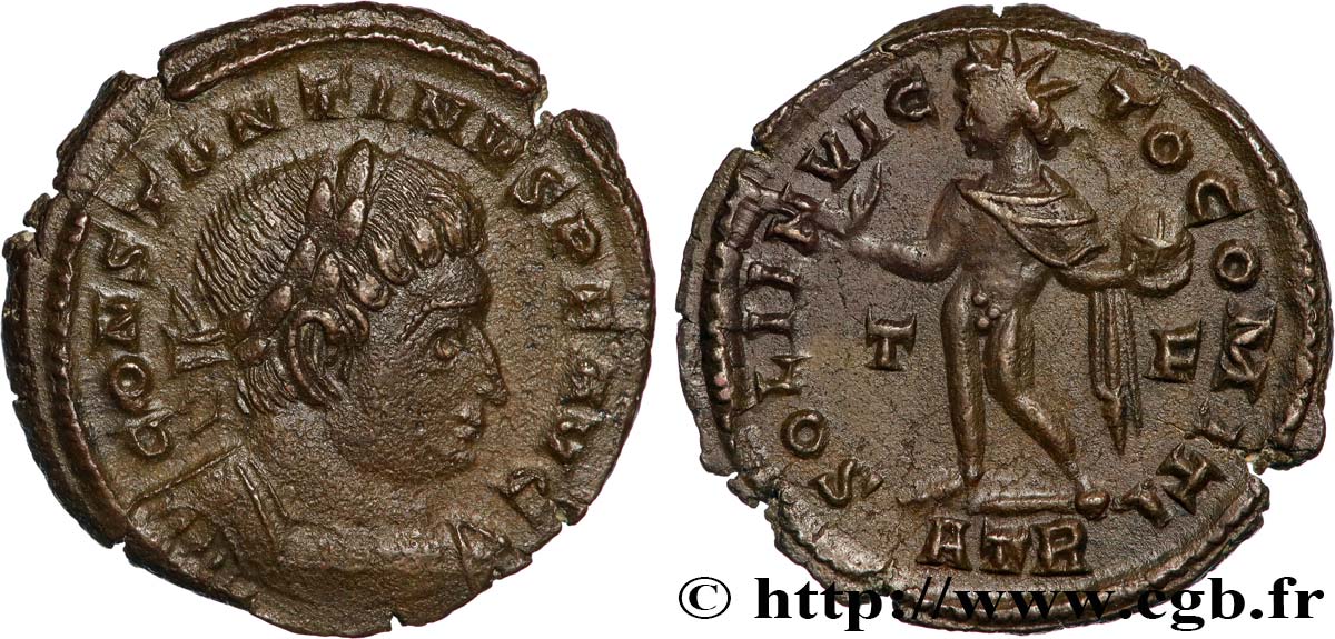 CONSTANTINUS I DER GROßE Follis ou nummus fVZ