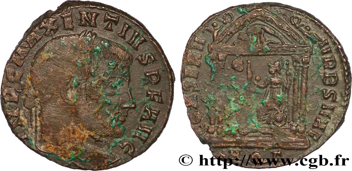 MAXENTIUS Follis ou nummus VF/VF