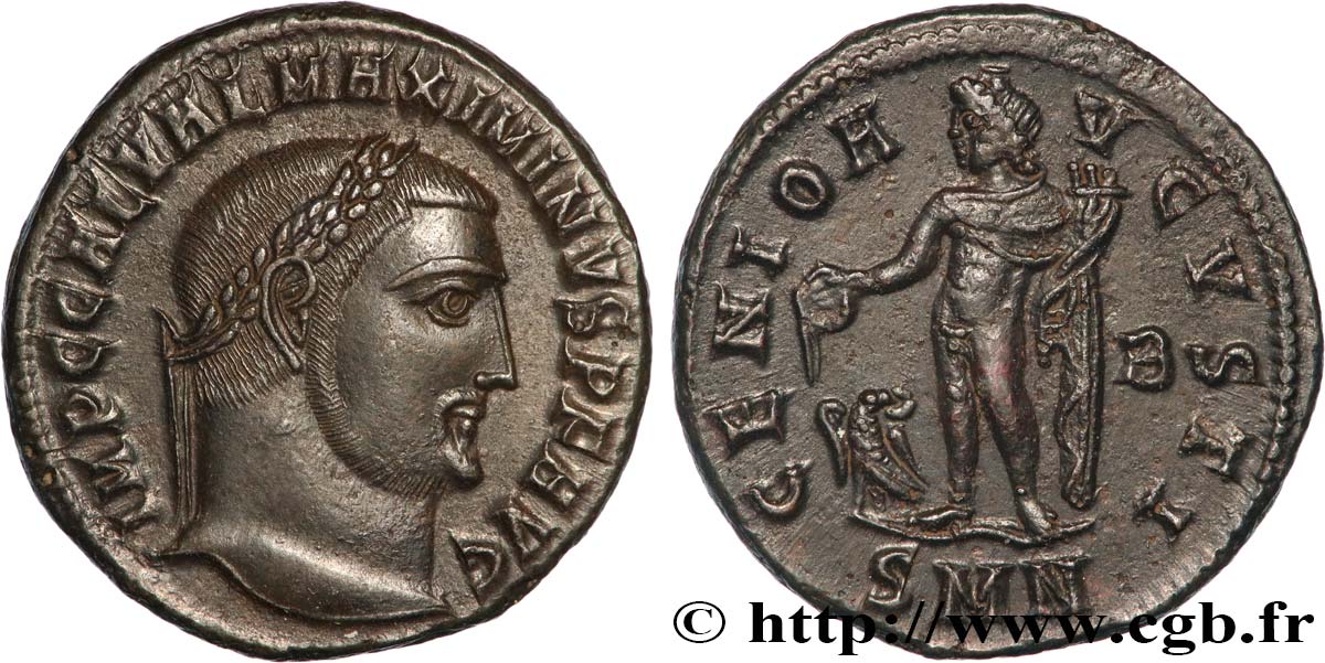 MAXIMINUS II DAZA Follis ou nummus fST/VZ