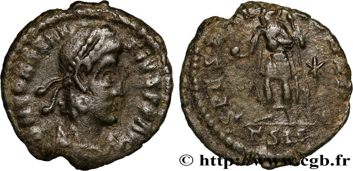 CONSTANTIUS II Demi-maiorina, (PB, Æ 3) XF/VF