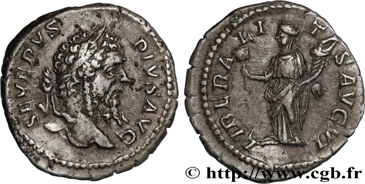 SEPTIMIUS SEVERUS Denier AU/XF