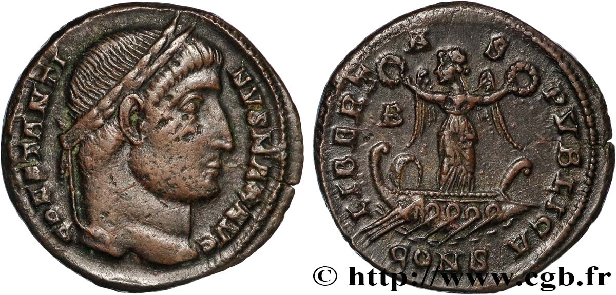 CONSTANTINE I THE GREAT Centenionalis ou nummus AU