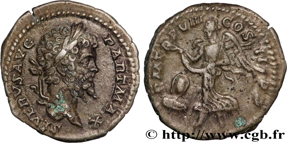 SEPTIMIUS SEVERUS Denier AU/XF