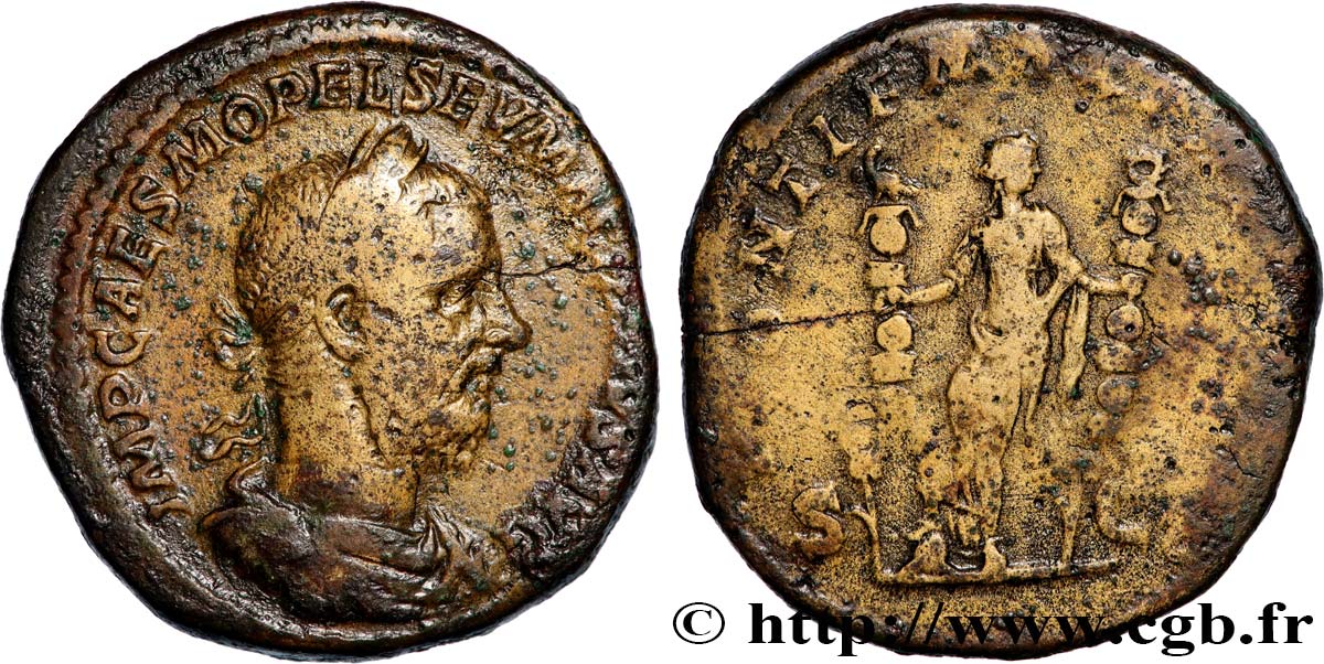 MACRINUS Sesterce VF