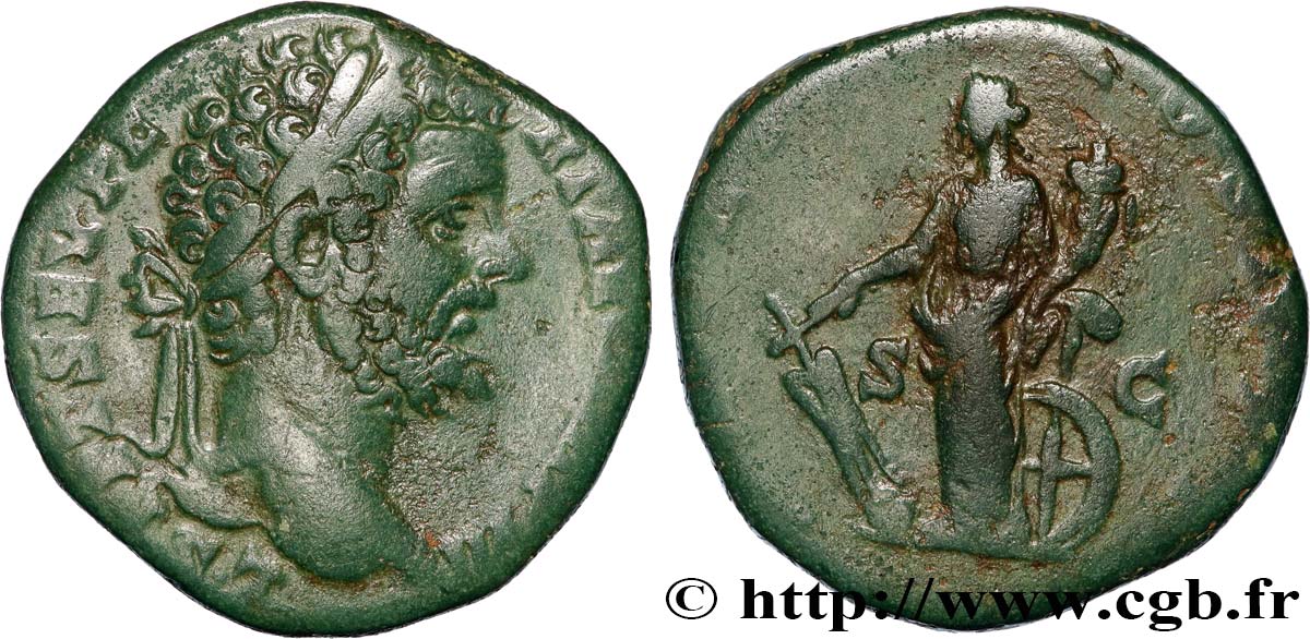 SEPTIMIUS SEVERUS Sesterce VF