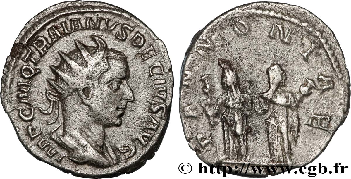 TRAJAN DÈCE Antoninien TTB