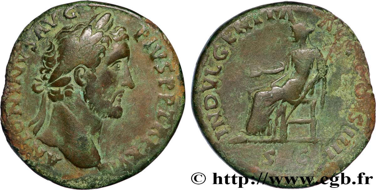 ANTONINUS PIUS Sesterce XF