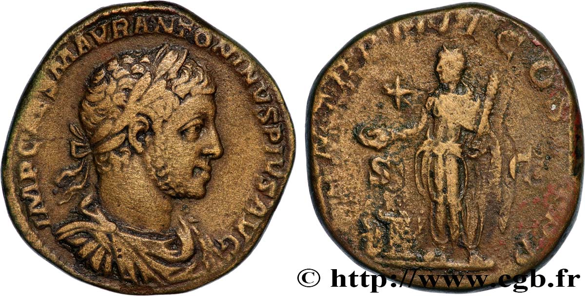 ELAGABALUS Sesterce AU/VF