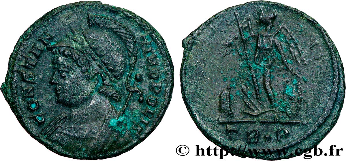 CONSTANTINOPOLIS Centenionalis ou nummus XF