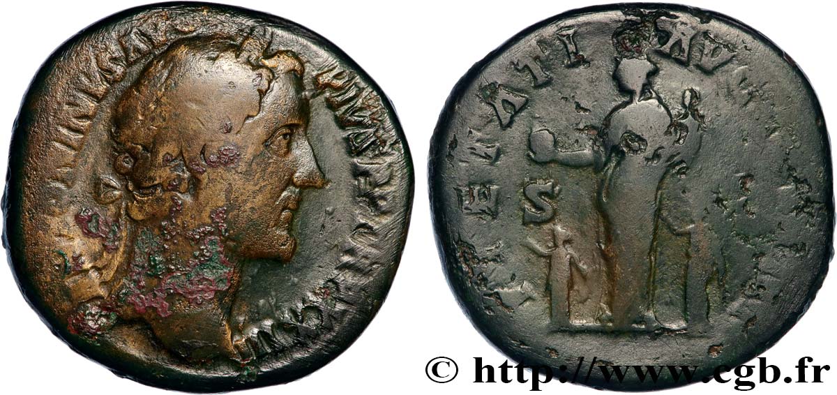 ANTONINUS PIUS Sesterce VF/VF