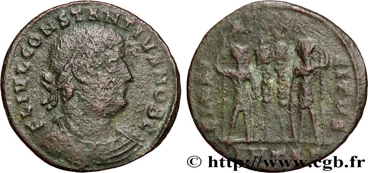 CONSTANTIUS II Centenionalis ou nummus VF