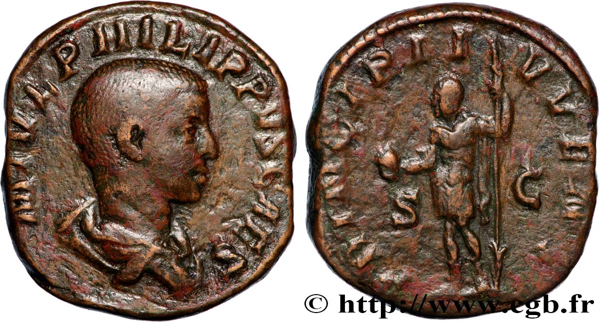 PHILIPPUS II Sesterce XF