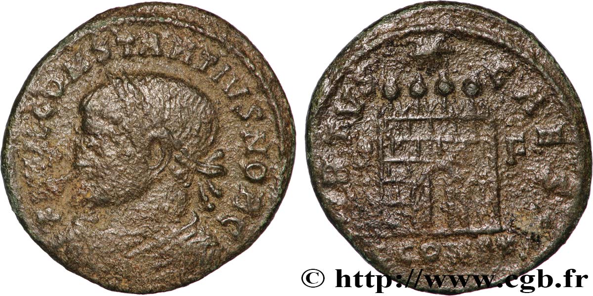 CONSTANCE II Centenionalis ou nummus TB+