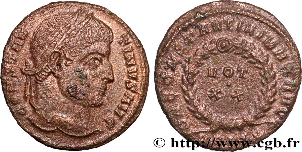 CONSTANTIN Ier LE GRAND Centenionalis ou nummus TTB+