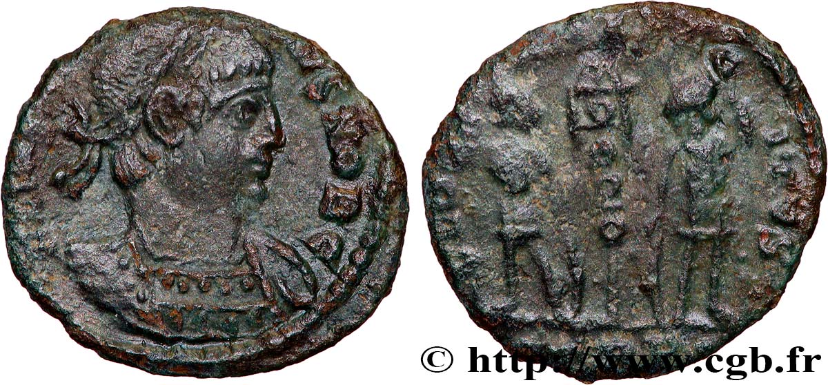 CONSTANTIUS II Centenionalis ou nummus AU/XF