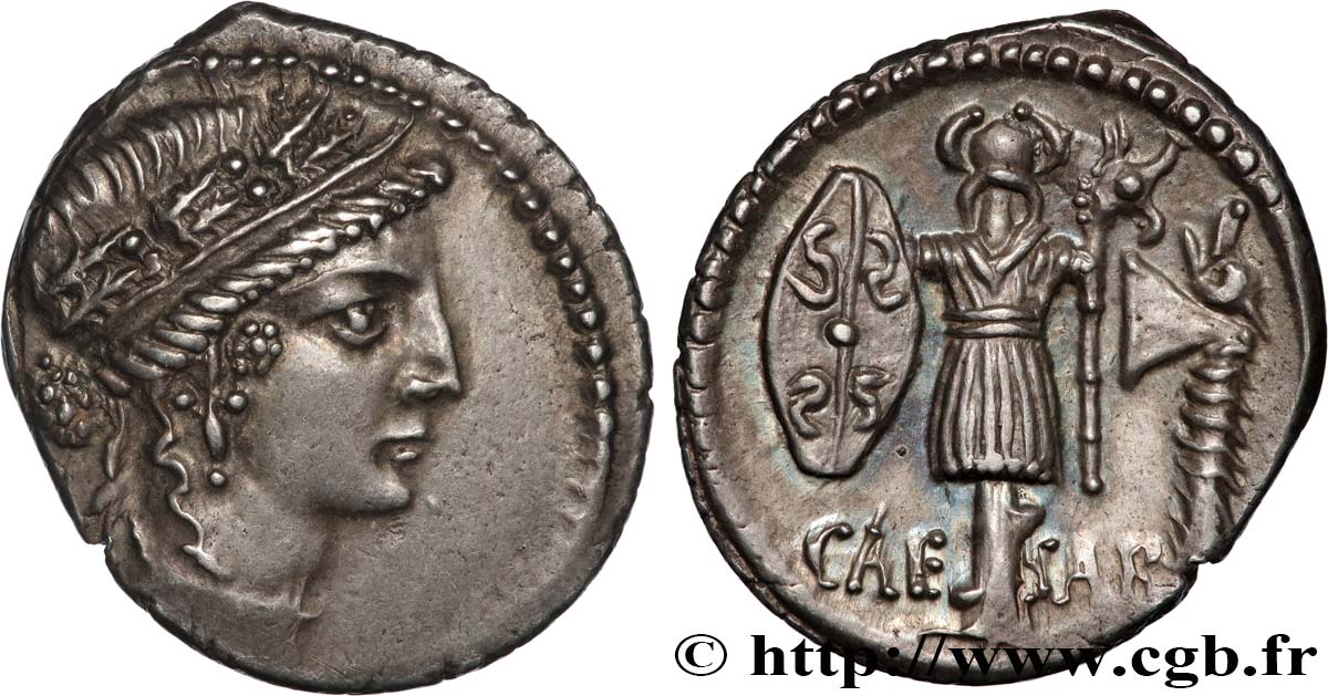 JULIUS CAESAR Denier MS