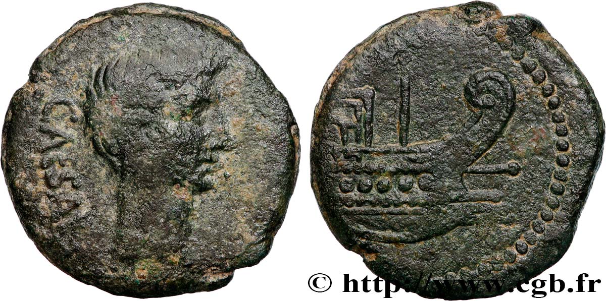 NARBO - NARBONNA - OCTAVIAN Dupondius VF/XF