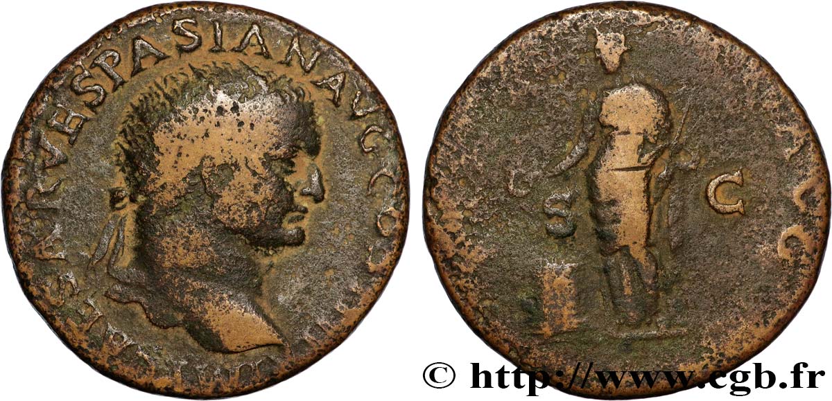 VESPASIAN Dupondius XF/VF