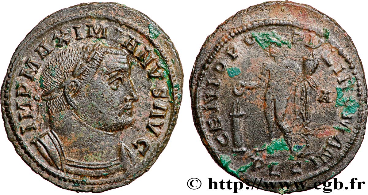 MAXIMIANUS HERCULIUS Follis ou nummus AU/VF