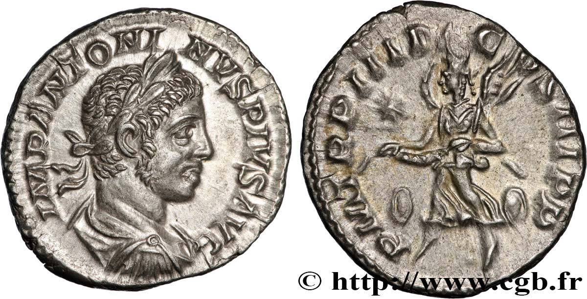 ELAGABALUS Denier MS/AU