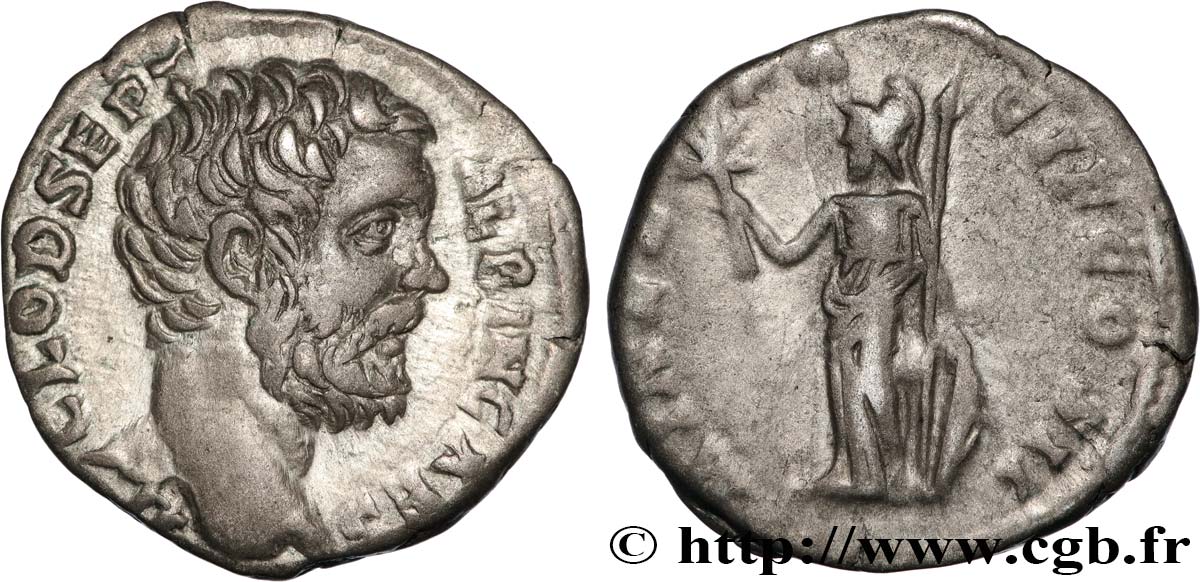 CLODIUS ALBINUS Denier AU/XF